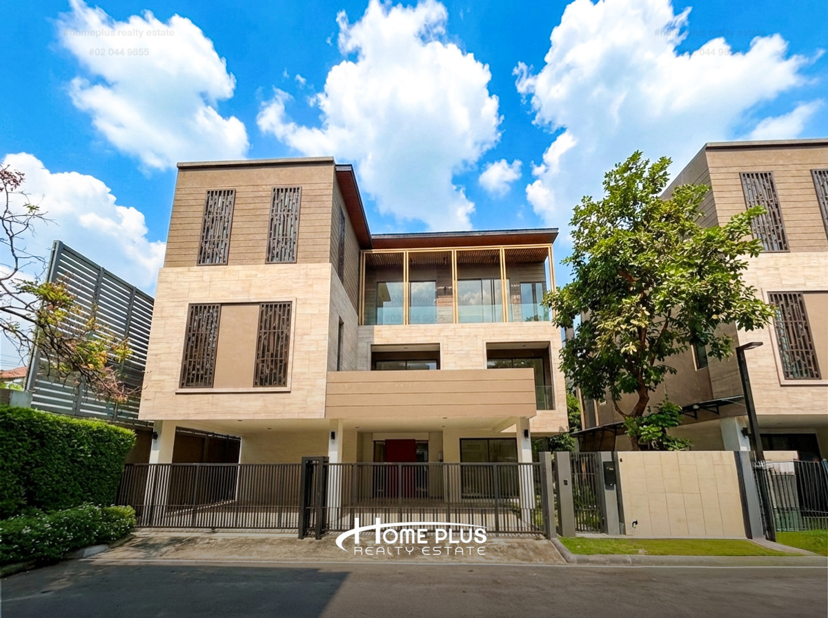 Luxurious 3-storey detached house for sale with private elevator, Vana Residence Rama 9 - Srinakarin project.