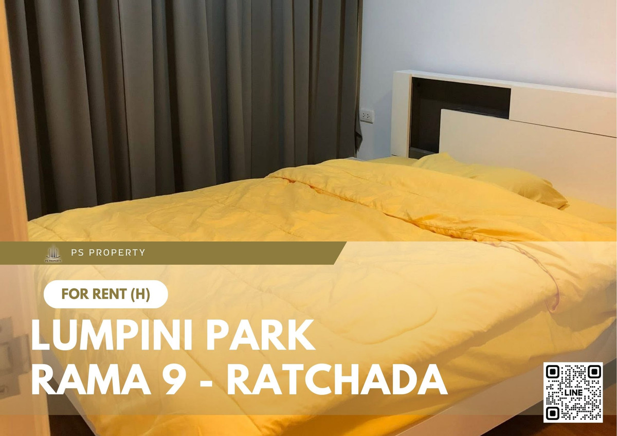 For rent 📍 Lumpini Park Rama 9 - Ratchada 📍 Fully furnished with appliances. Near MRT Rama 9.