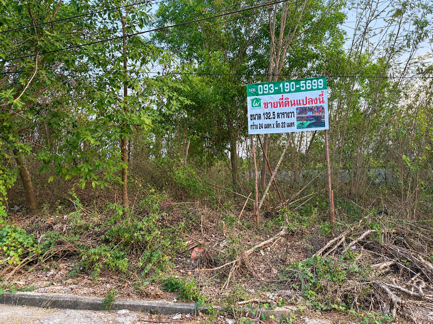 Land for sale 132.5 sq m in Thong Thatchakan Village, Thanon Khat Subdistrict, Nakhon Pathom Province. Land for sale 132.5 sq m in Thong Thatchakan Village, Thanon Khat Subdistrict, Nakhon Pathom Province.