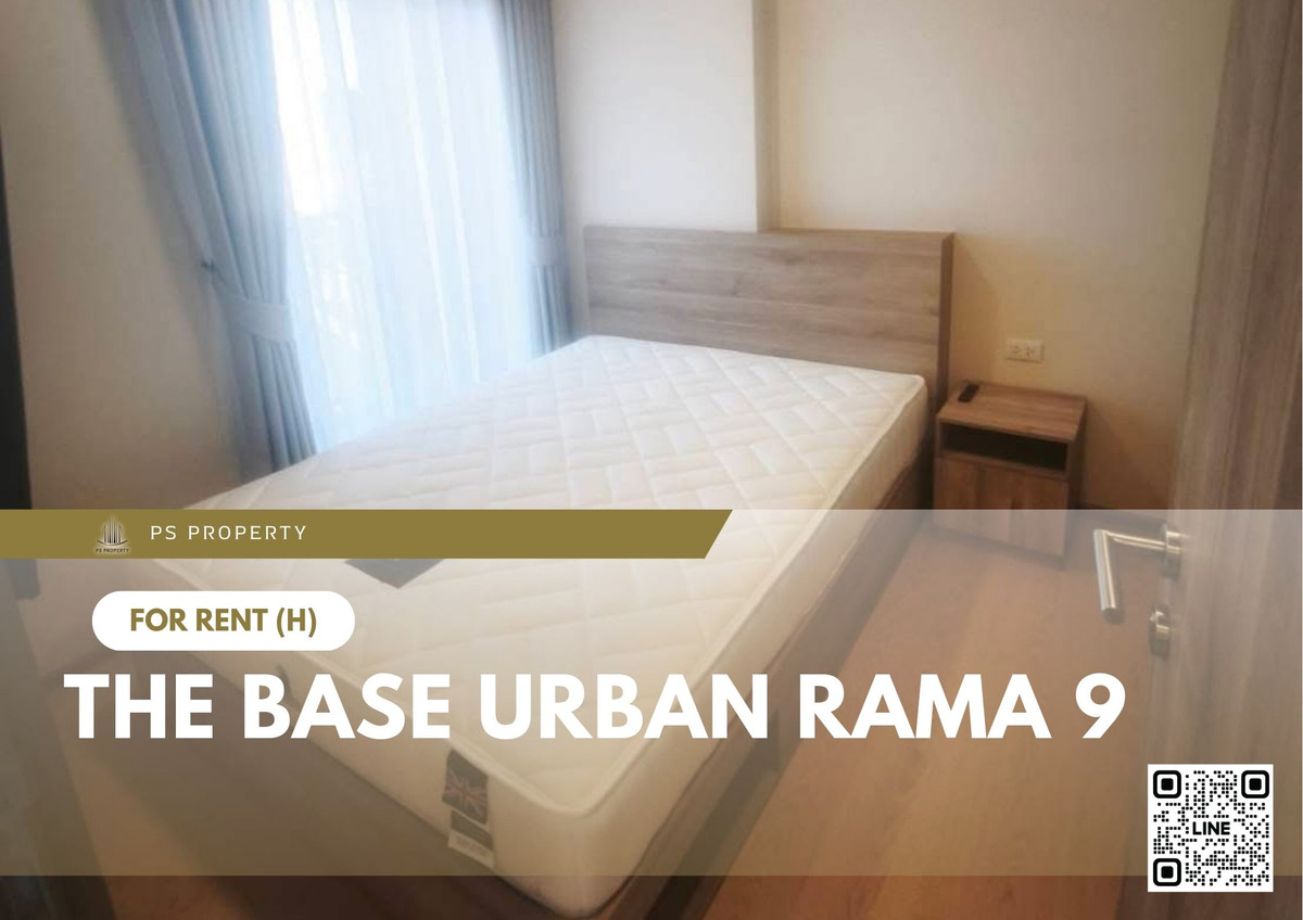 For Rent 🔥 The Base Urban Rama 9 🔥 Fully furnished with appliances. Near MRT.