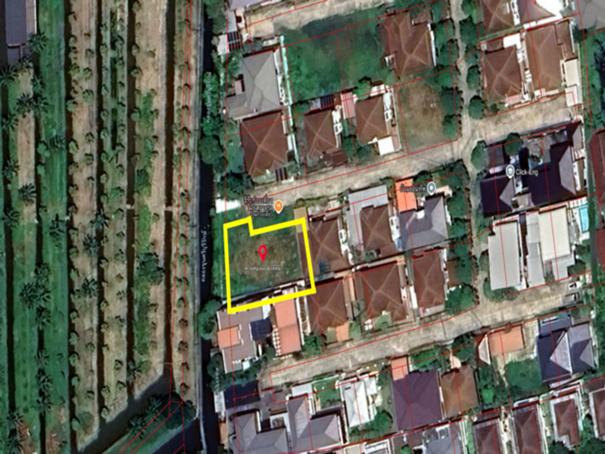 Land for sale, Thawi Watthana, 171.2 sq m., Busarakam Residence, filled in, ready to build, on the waterfront, next to Khun Si Buri Rak Canal. – รูปที่ 3