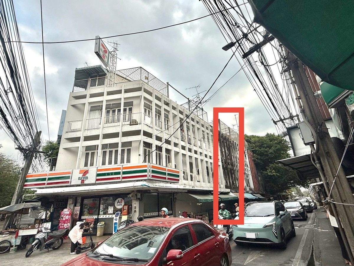ขายตึกแถวอาคารพาณิชย์ ทำเลดี ย่านชุมชน ติด7-11 ประชาชื่น 6 สะพาน99