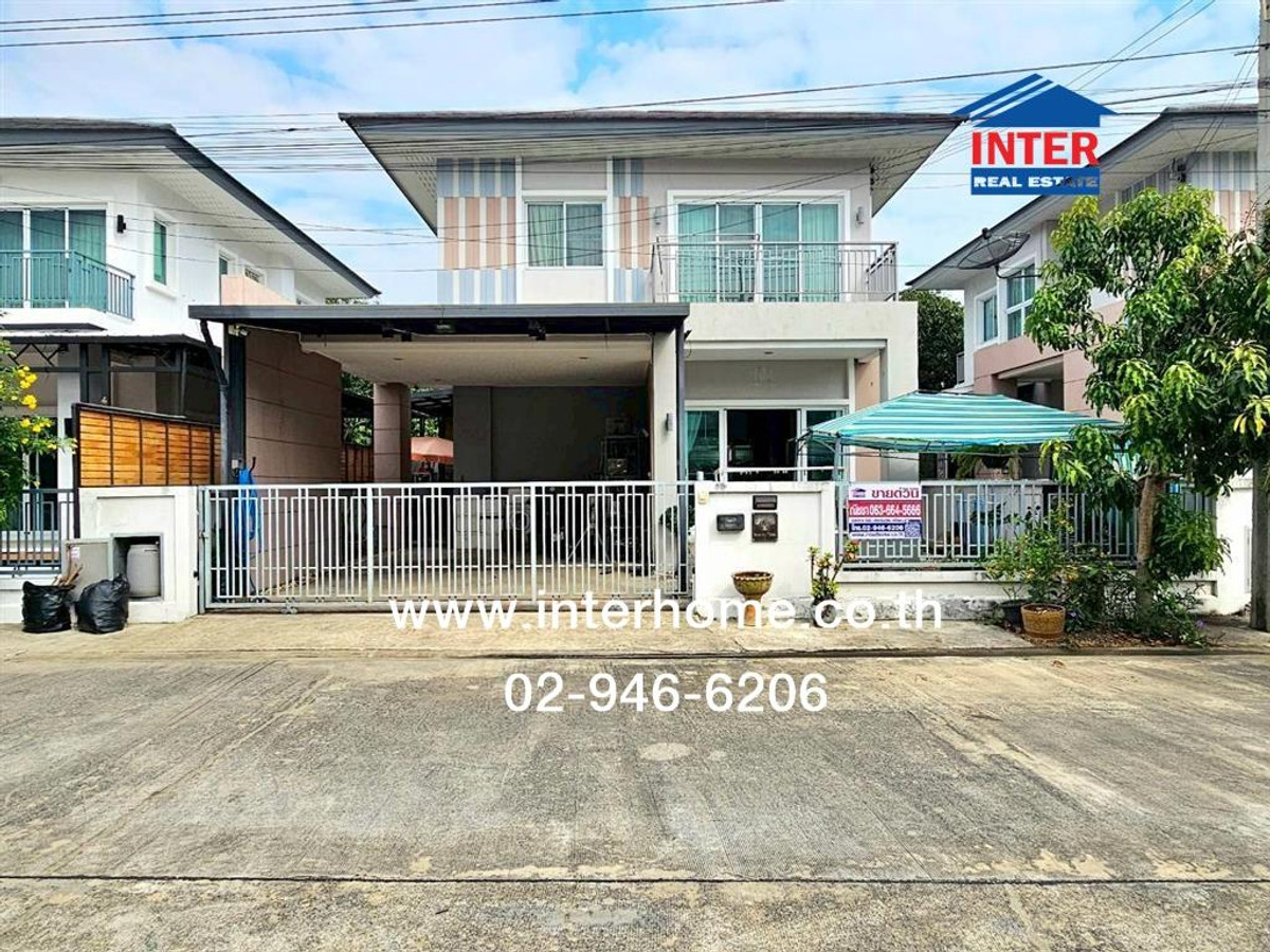 2-storey detached house, 50 sq m, Villa Chamchuri Village, Ramindra–Hathairat. Near Hathaimit Market Hathairat Road, Khlong Sam Wa District, Bangkok