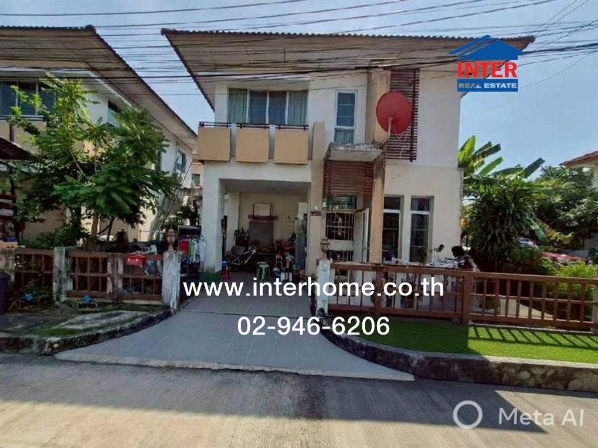 2-story detached house, 35.3 sq m, Prompat Village, Greennova, Ramindra, near Safari World. Soi Hathairat 39 Panya Indra Road Along Khlong Song Road, Khlong Sam Wa District, Bangkok