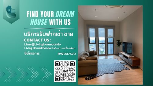 ให้เช่า Whizdom Station Ratchada-ThaPra, Penthouse 2 ห้องนอน ชั้นสูงสุด ใกล้ BTS และThe Mall ThapraRW007570