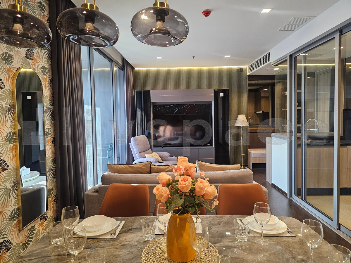 ▚ LG137ツ ให้เช่า: The Line Ratchathewi – 3 Bed 120 ตร.ม. 🏙️✨ Rare Unit! ห้องมุมชั้นสูง ครัวปิด สวยกริบ Master Bedroom วิวสวนโครงการ ราคาดีพร้อมอยู่ – รูปที่ 4