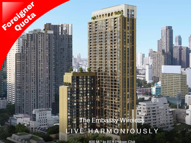 Foreigner quota condo at Embassy Wireless for sales 2 Beds. – รูปที่ 4