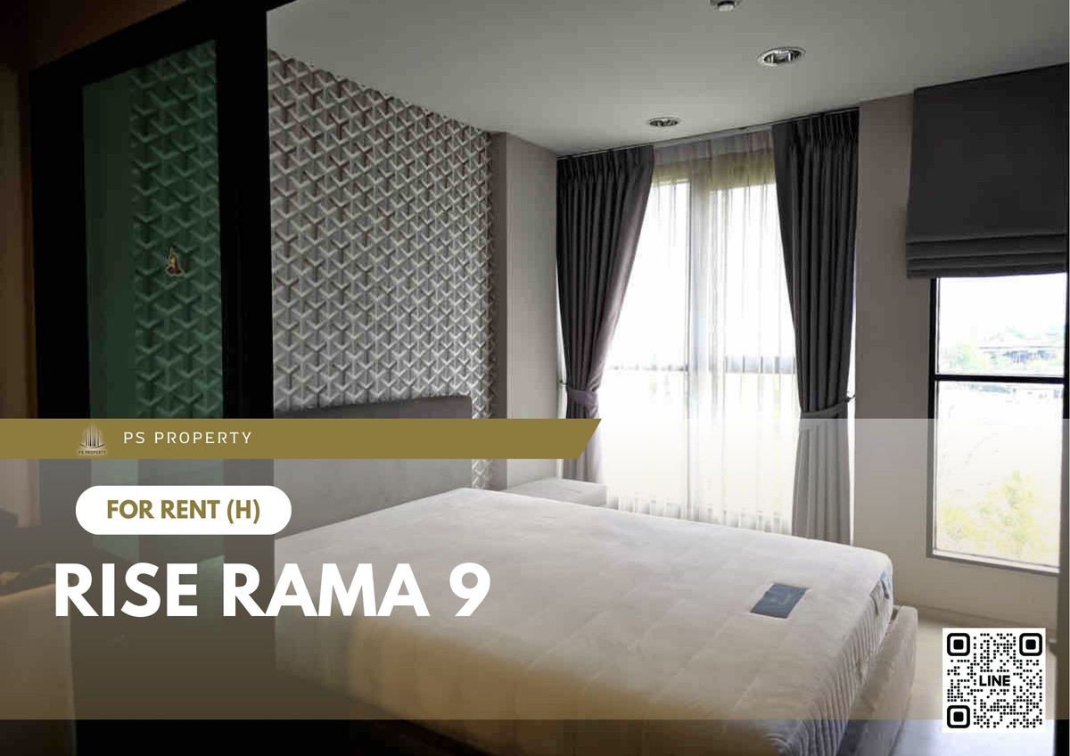 ให้เช่า 📍 Rise Rama 9 📍 เฟอร์นิเจอร์ และ เครื่องใช้ไฟฟ้าครบ ใกล้ ARL รามคำแหงที่สุด 