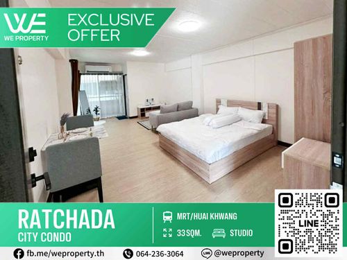 Beautiful room, newly renovated Never rented out, best price!!⭐Ratchada City Condo (Ratchada City Condo)