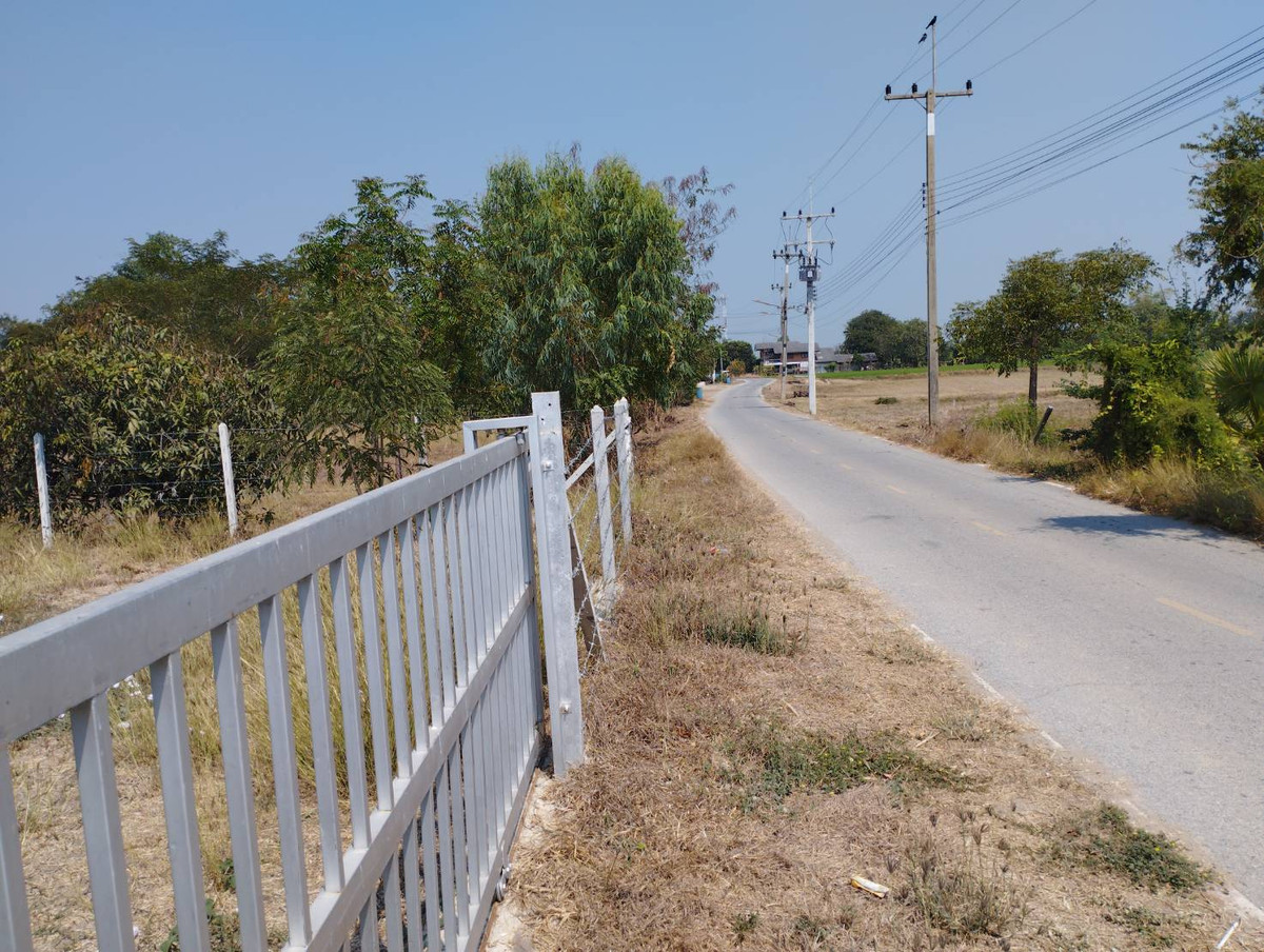 Land for sale along the Suphanburi River, originally thin, beautiful, filled in and fenced in, 1 rai, 1 ngan, 57 sq m. – รูปที่ 4