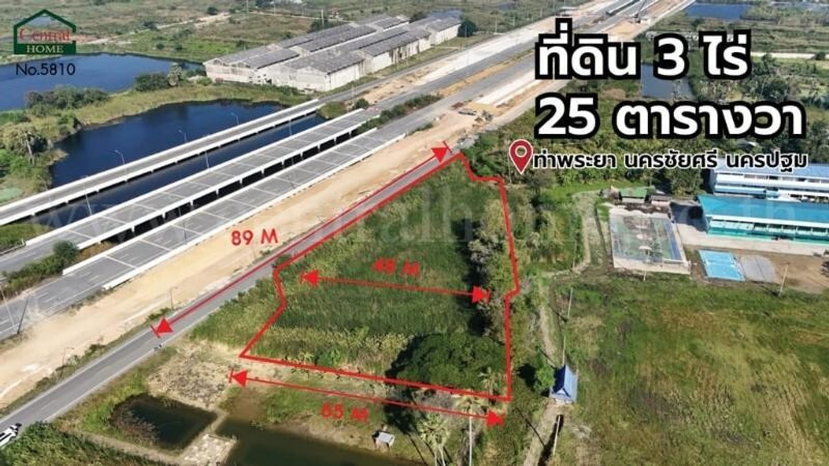 Land 3 rai 25 sq m, next to motorway M81 Bang Yai - Kanchanaburi. – รูปที่ 4