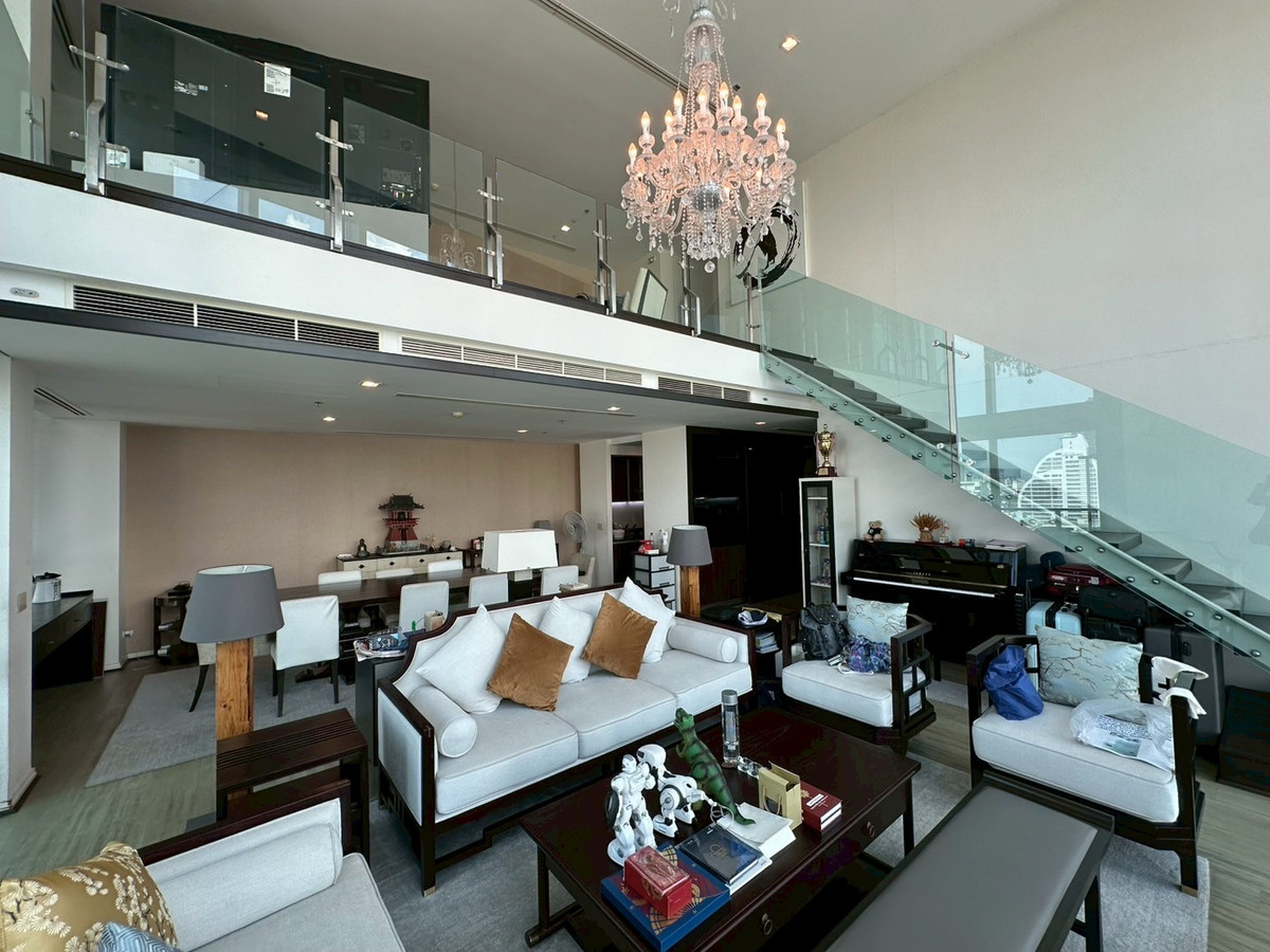 Rare 4-Bedroom Duplex for Sale at The River Bangkok with Chao Phraya River Views near BTS Krung Thon Buri