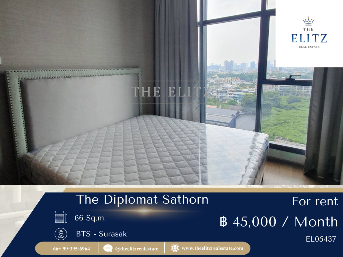 ✨ The ultimate in luxury in the heart of Sathorn! ✨ The Diplomat Sathorn, Super Luxury Condo, timeless classic design 🎉