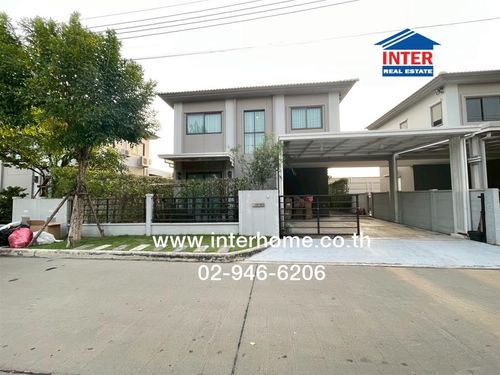 บ้านเดี่ยว 2 ชั้น 52.5 ตร.ว. หมู่บ้านแกรนด์พลีโน่ รามอินทรา-วงแหวน ถนนคู่ขนานกาญจนาภิเษก ถนนหัยราษฎร์ เขตคลองสามวา กรุงเทพมหานคร