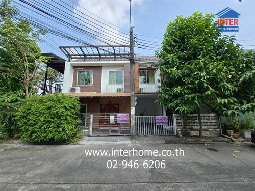 Townhouse, 2 floors, 16.4 sq m, Areeya The Colors Village 2, Lat Pla Khao, near Kasetsart University. Lat Pla Khao Road, Lat Phrao District, Bangkok