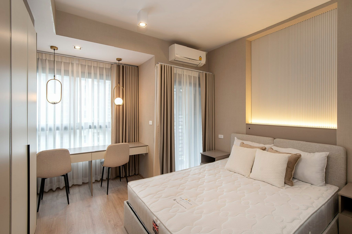 For Rent: IDEO RAMA9 ASOKE 1 bedroom, 1 bathroom, beautiful room, fully furnished. Ready to move in