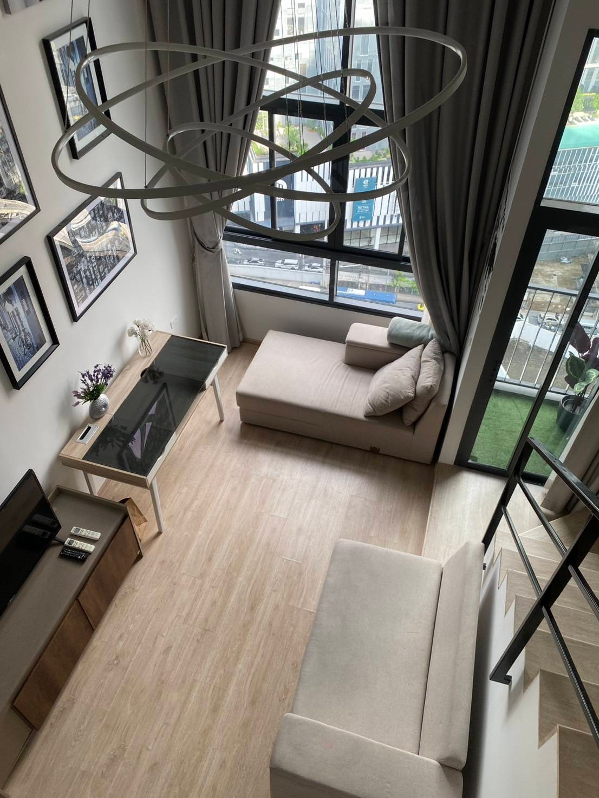 For Rent: Ideo New Rama 9 Duplex 1 bedroom, 1 bathroom, beautiful room, fully furnished. Ready to move in