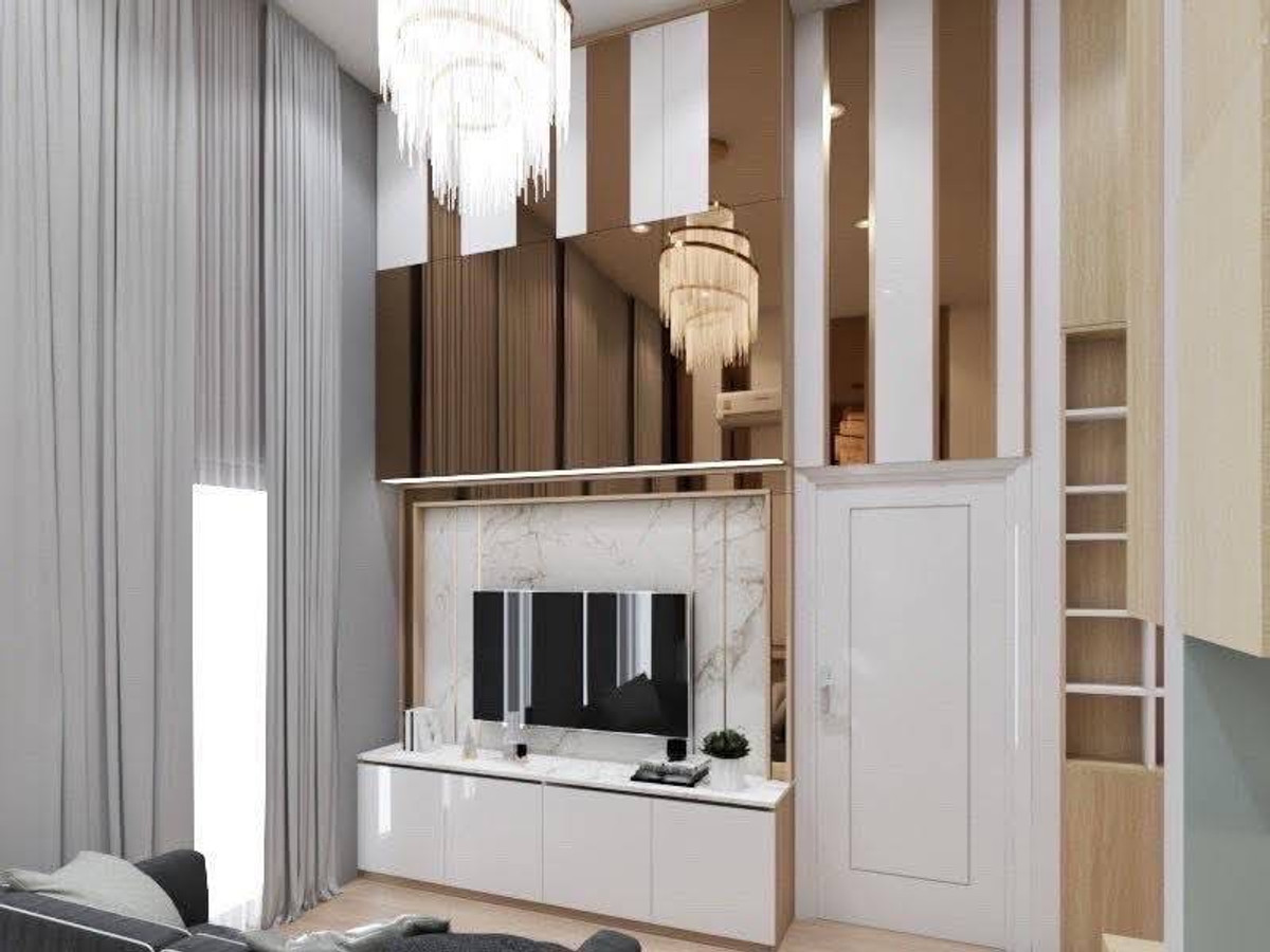 For rent: Noble Revolve Ratchada 1, luxurious penthouse, top floor, unblocked panoramic view. Quiet and private RW007587 – รูปที่ 2