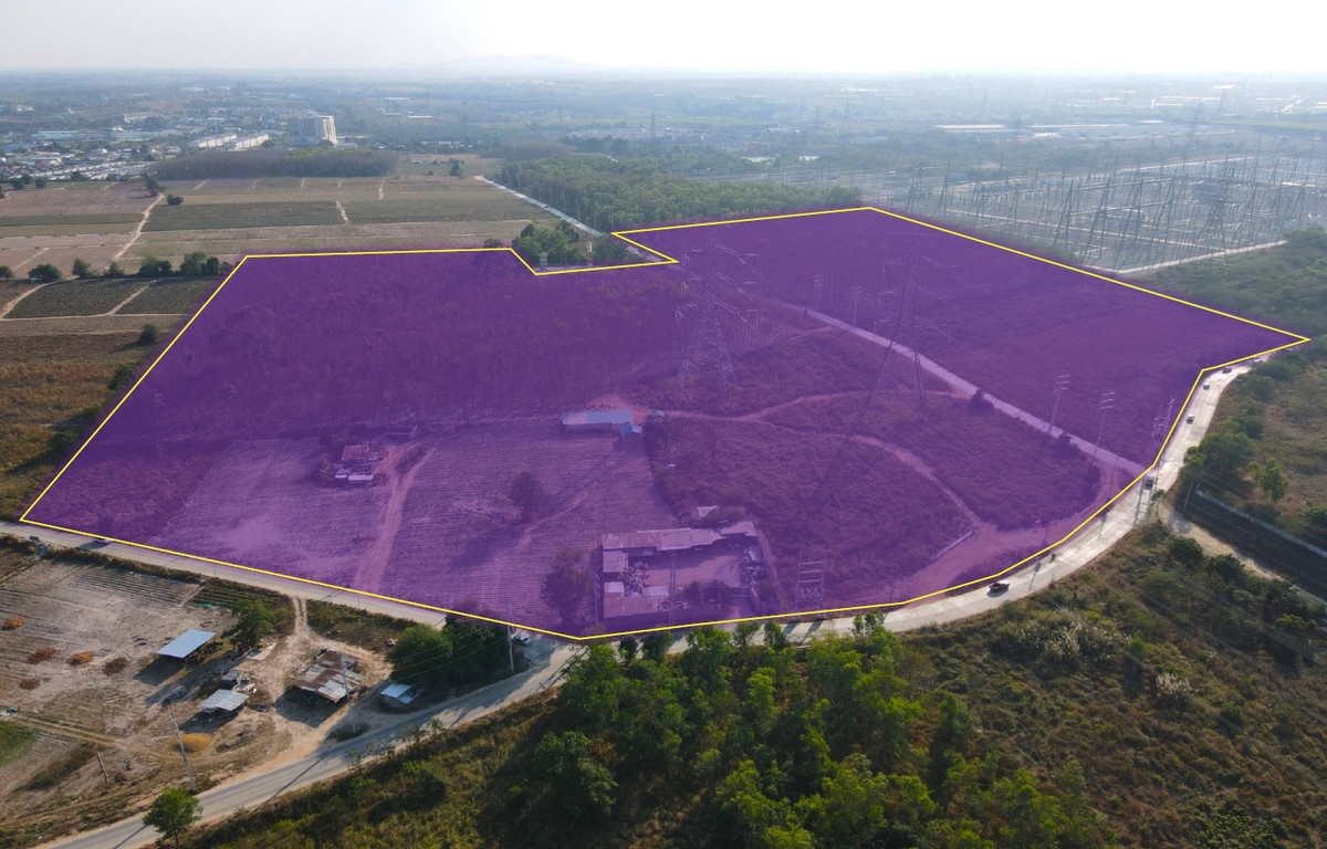 Land for sale in Mapyangphon, Pluak Daeng District, Rayong (Industrial Zone, has electricity support), area 86 rai, road width 8-15 m. – รูปที่ 2