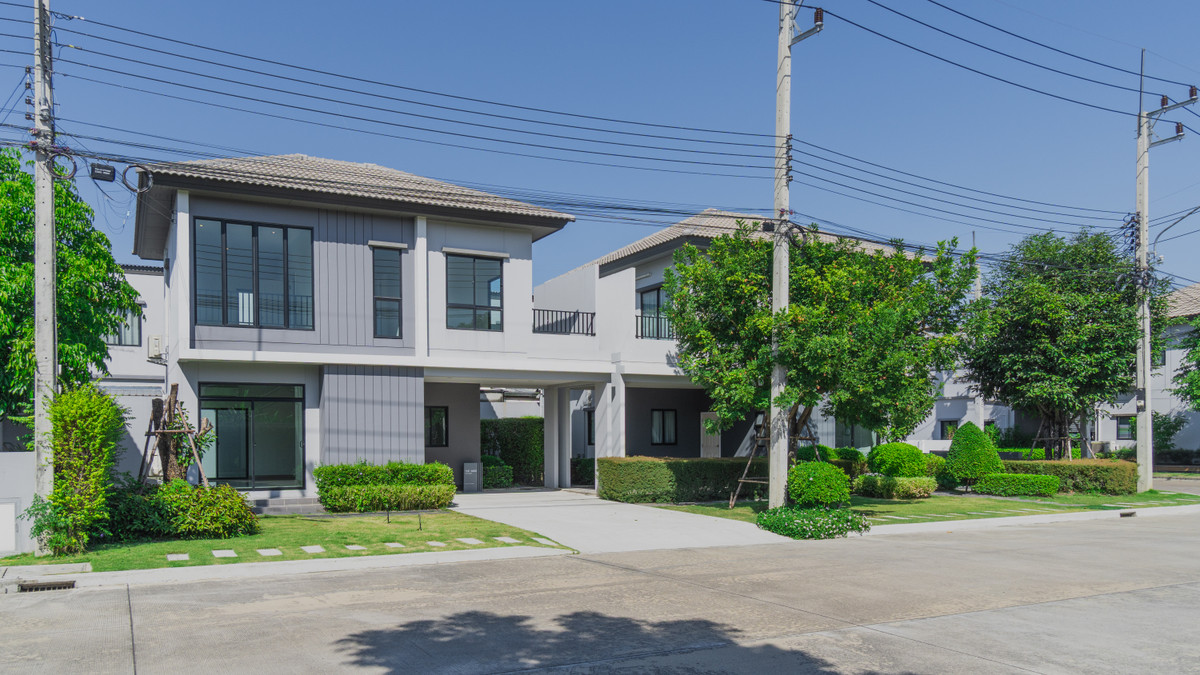 🔥This price is startling, special 3.59 million baht* | Semi-detached house, Rare Location on the main road, Lam Luk Ka, Khlong 4 and near BTS Khu Khot, the only one in this zone 👑 at The Ricco Town, Lam Luk Ka, Khlong 4, Tel. 061-415-8118