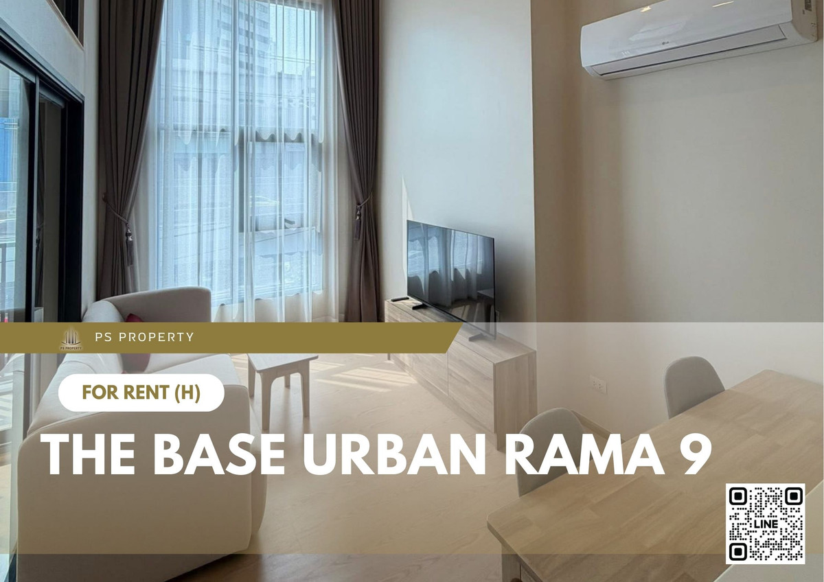 For Rent ✨ The Base Urban Rama 9 ✨ Fully furnished with appliances. Near MRT Rama 9.
