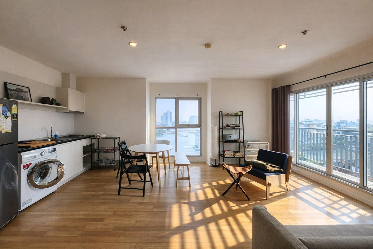 ❤️Best Deal❤️ Near BTS Phra Khanong, Condo for sale, Aspire Sukhumvit 48 ❤️Corner room❤️River and city view, 2 bedrooms, 2 bathrooms, 1 living room, 1 parking space, 64.33 sq m. 4.xx million only❤️