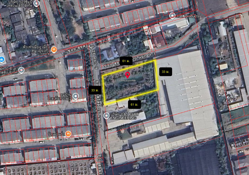 ขาย ที่ดิน ซอยสุขสวัสดิ์ 26 แยก 9-1 ขนาด 496.6 ตรว ใกล้ถ.สุขสวัสดิ์แค่ 2.6 กม. DD – รูปที่ 3
