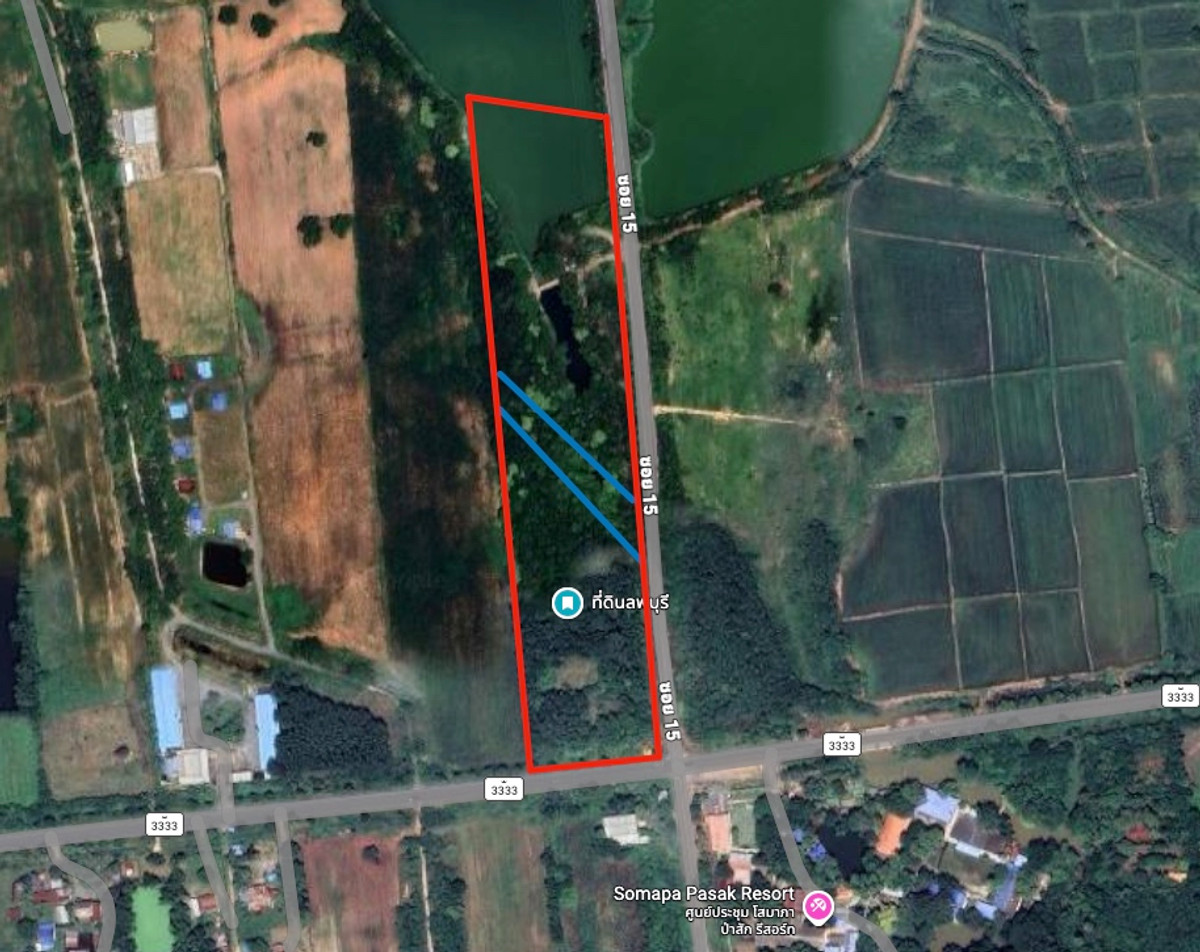 Beautiful land for sale, next to Highway 3333, Phatthana Nikhom, Lopburi, near Khao Phraya Doen Thong - 8 rai 260 sq m. – รูปที่ 3