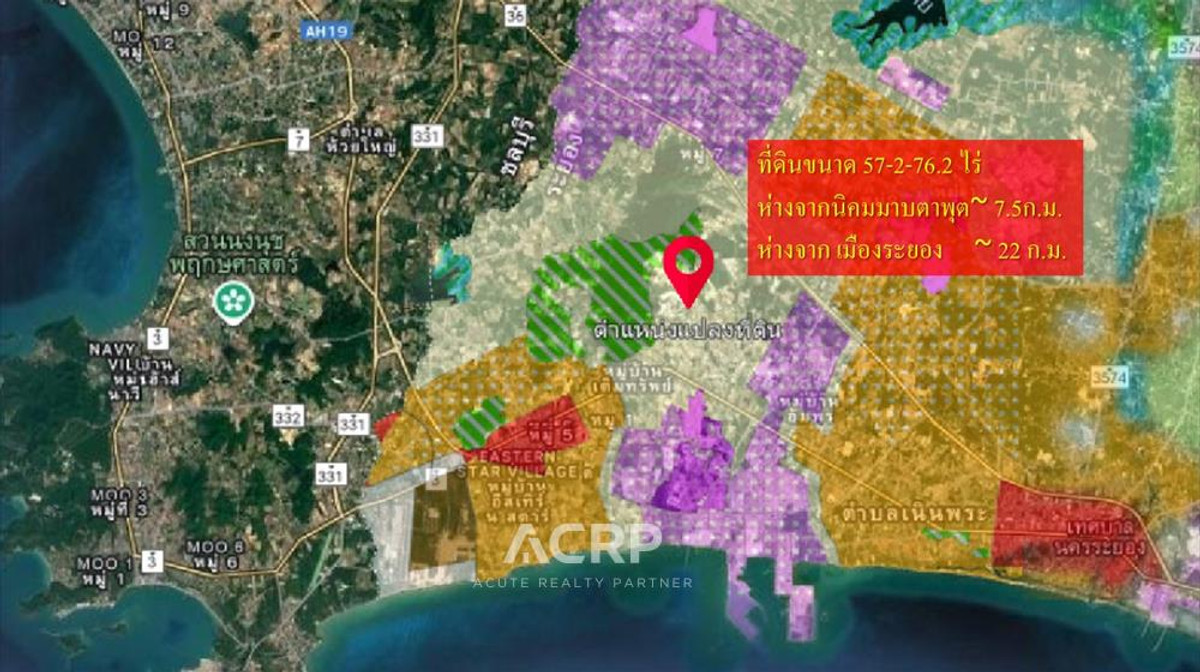 Vacant Land for Sale – Prime Roadside Location in Huai Pong, Rayong, 57-2-76.2 rai – รูปที่ 3
