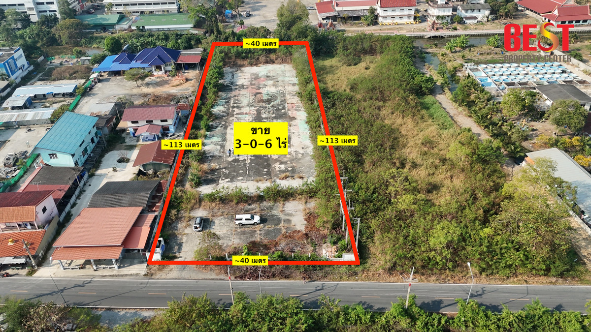 ขายที่ดิน 3 ไร่ ผังสีม่วง แปลงสวย ใกล้ถนนใหญ่ ถนน สิริโสธร หรือ ฉะเชิงเทรา-บางปะกง เหมาะทำโรงงาน