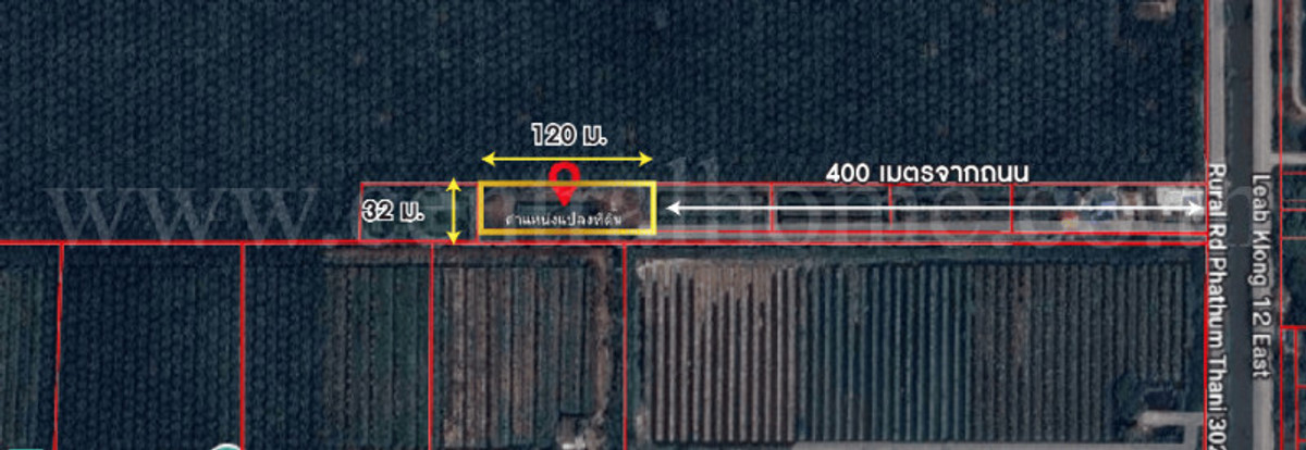 Empty land 2-1-60 rai, Khlong 12, Nong Suea, Pathum Thani. – รูปที่ 2