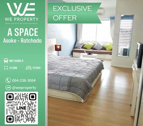 ทิศเหนือ ห้องสวยราคาดีมาก!!⭐A Space Asoke - Ratchada (เอ สเปซ อโศก - รัชดา)