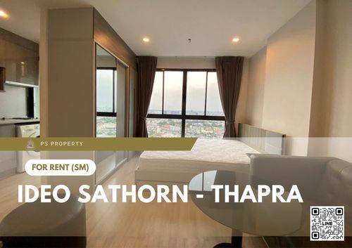 ให้เช่า 📍 IDEO Sathorn - Thapra 📍 เฟอร์นิเจอร์ และ เครื่องใช้ไฟฟ้าครบ ใกล้ BTS โพธิ์นิมิตร