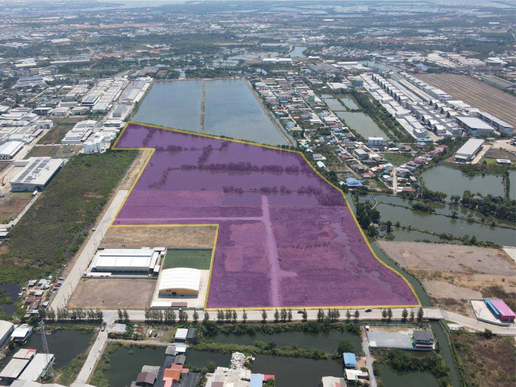 Land for sale, purple zone, 78 rai 3 ngan 30.80 sq.wa, near Sam Yaek Phra Samut Chedi Market. – รูปที่ 2