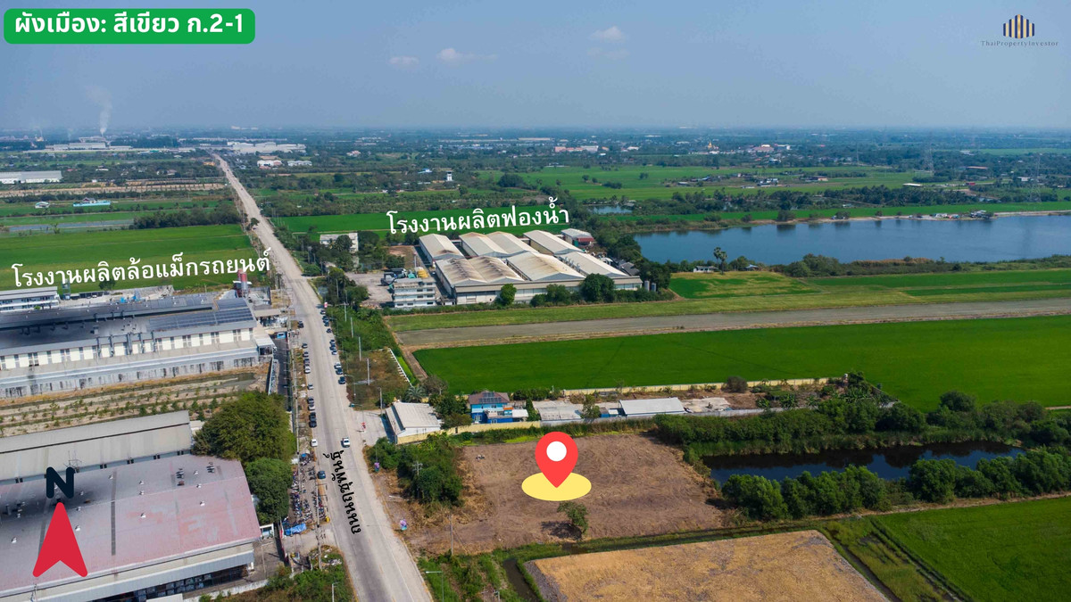 ขายที่ดิน 18 ไร่ ไทรน้อย นนทบุรี | ติดถนนฤชุพันธุ์ (3003) ใกล้ถนน 340 เพียง 200 ม. | เหมาะทำโกดัง–โลจิสติกส์ | 2.4 ลบ./ไร่ – รูปที่ 4