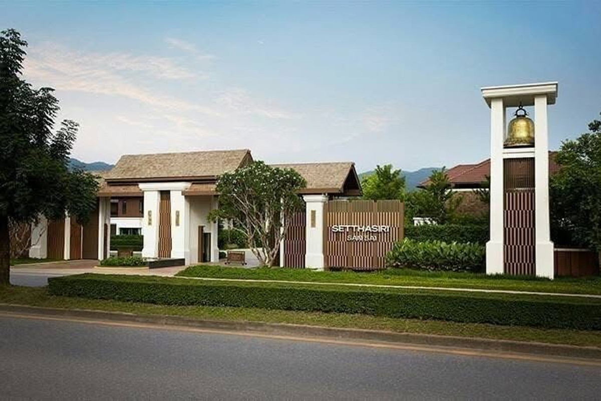 Single house for sale, Setthasiri Ruamchok Project, San Sai, Chiang Mai, 3 bedrooms, size 180 sq m. Single house for sale, Setthasiri Ruamchok Project, San Sai, Chiang Mai, 3 bedrooms, size 180 sq m.
