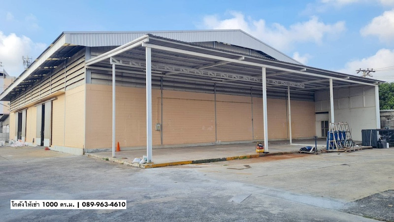 Factory, warehouse for rent, request factory certificate, 1380 sq m, with fence, Phraeksa, Samut Prakan
