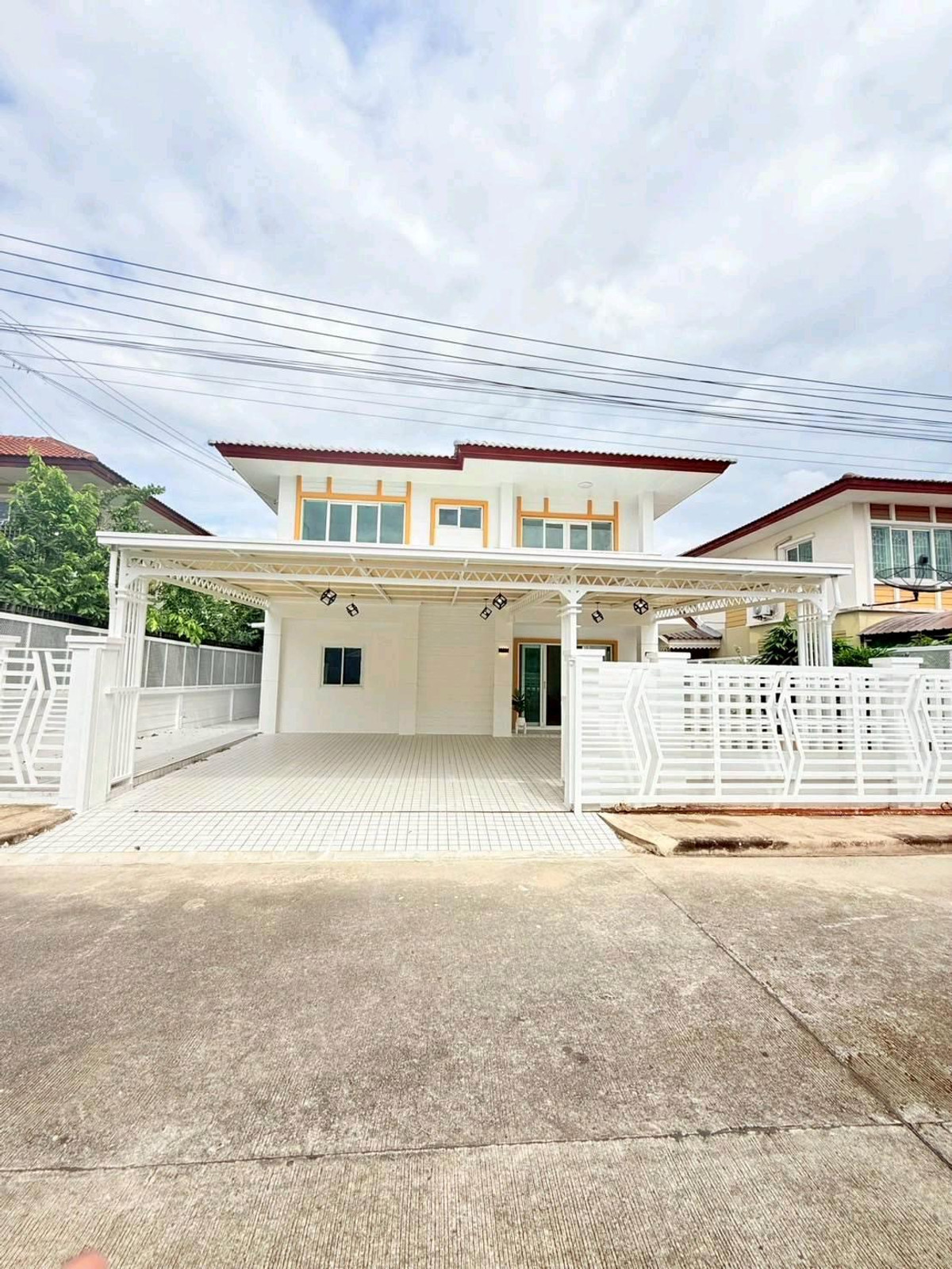 Kunaphat Village 3, Ban Kluai-Sai Noi, Bang Bua Thong, single house, renovated, ready to move in.