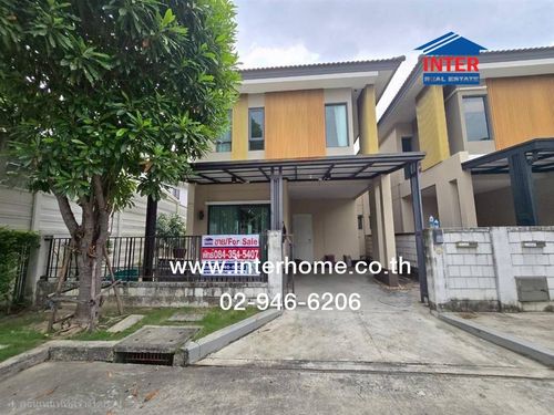 Twin house, 2 floors, 39.2 sq m, Centro Village. On Nut-Suvarnabhumi Soi King Kaew 37, King Kaew Road, Bang Phli, Samut Prakan