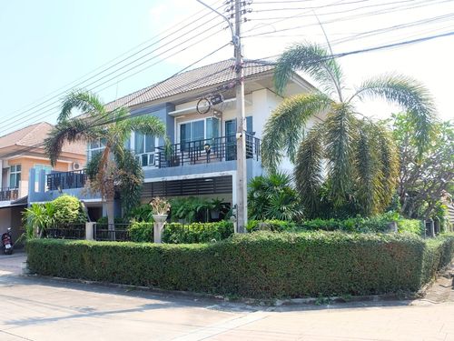 92143 - Single house for sale, Laem Chabang (corner house)#near Kasetsart University. #Near Laem Chabang Port #Sriracha detached house #Baan Laem Chabang