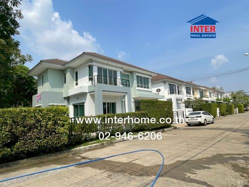 2-story detached house, 63 sq m, Bangkok Boulevard Village, Rama 9-Srinakarin. Soi Krungthep Kreetha Srinakarin Road, Ramkhamhaeng Road, Saphan Sung District, Bangkok