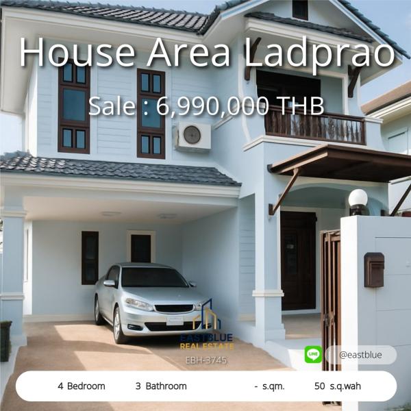 Spacious 4-Bed House for Sale in Ladprao – Prime Location!  
Your Dream Home Awaits Near Ratchayothin & Kasetsart! 0642748883