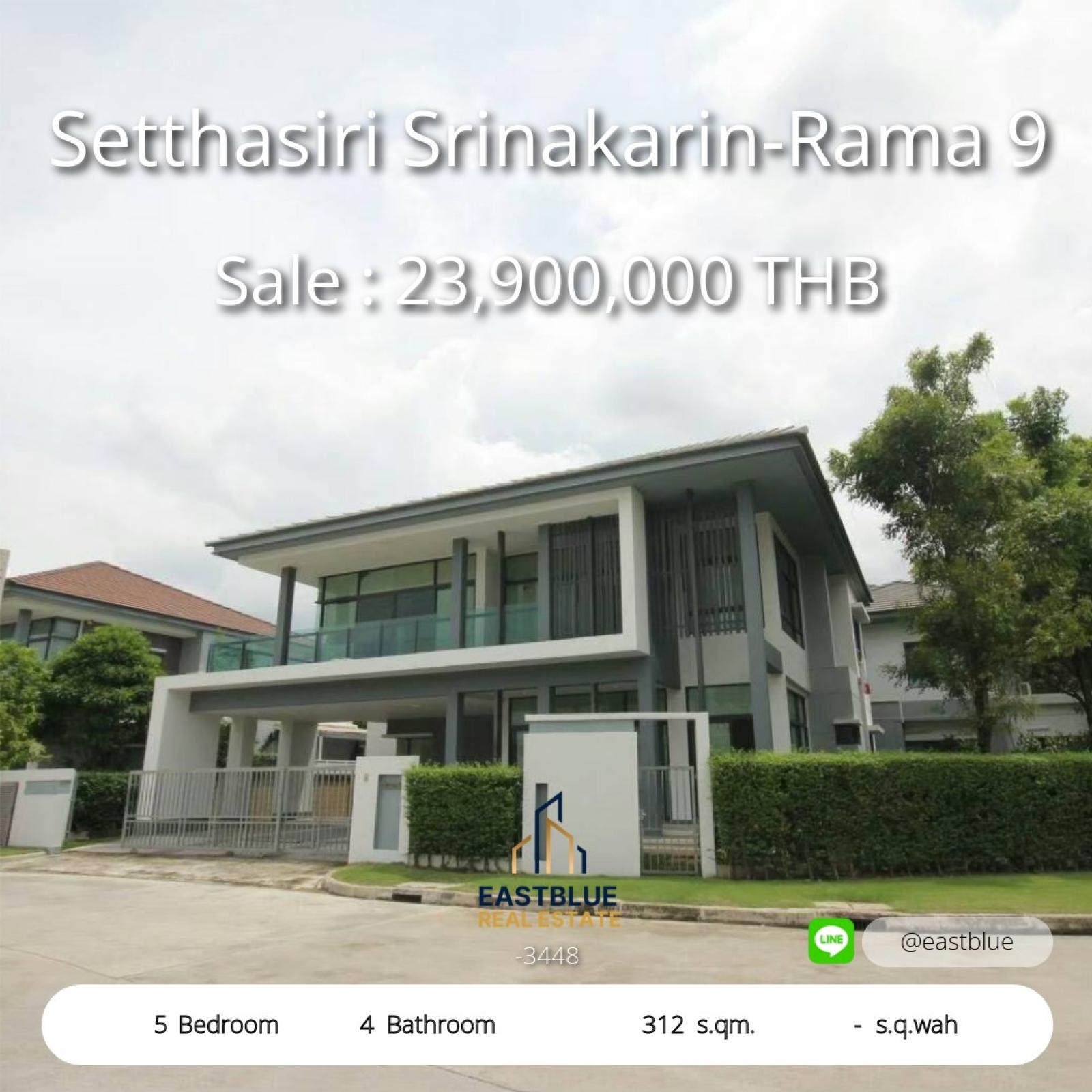Spacious 5-Bedroom Luxury Home in Setthasiri Srinakarin-Rama 9 
312 sqm of Elegance on 100 sq.wah – Yours for 23M THB!