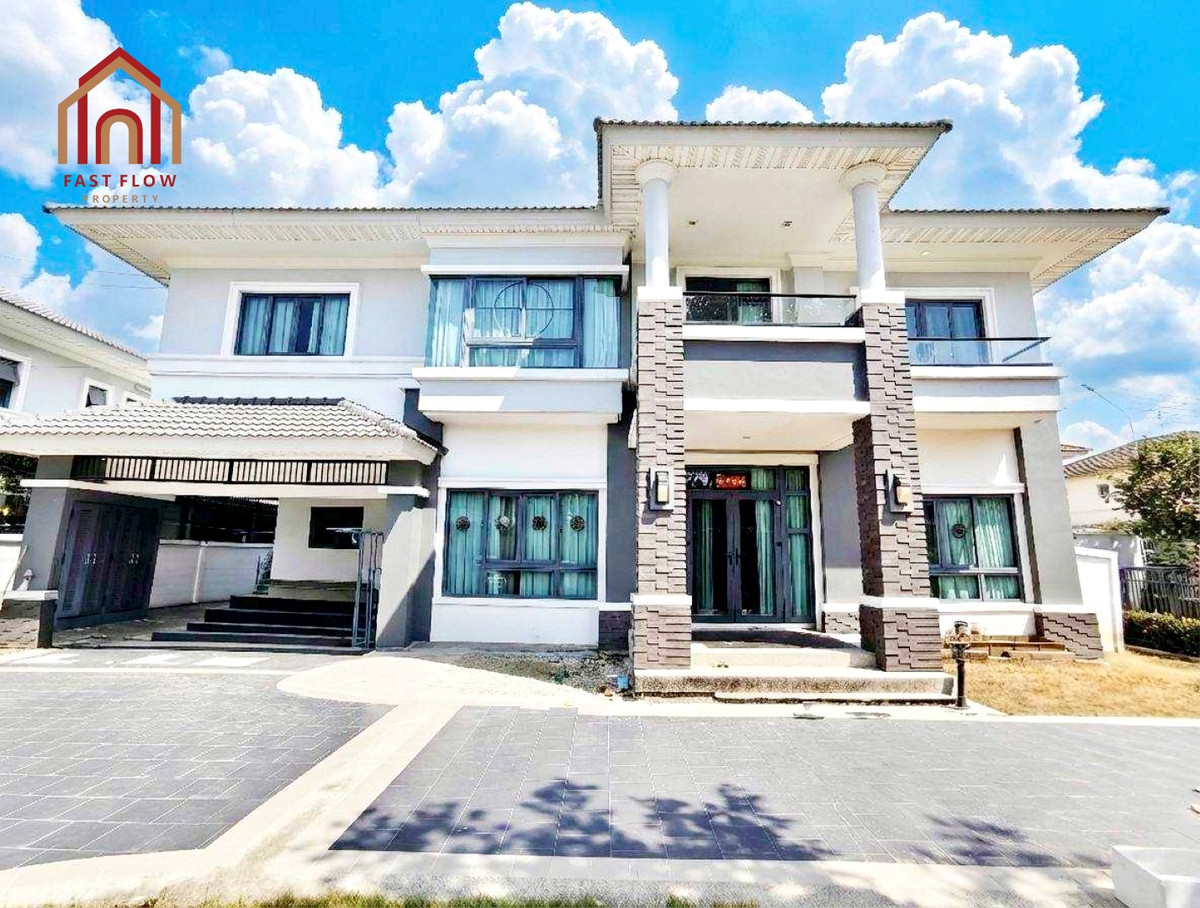 For Sale: 2-story detached house, Supalai Park Ville Rangsit Klong 4, corner unit, main road frontage, near clubhouse, built-in furniture throughout. Supalai Park Ville Klong 4 project is located on Rangsit-Nakhon Nayok Road. For Sale: 2-story detached house, Supalai Park Ville Rangsit Klong 4, corner unit, main road frontage, near clubhouse, built-in furniture throughout. Supalai Park Ville Klong 4 project is located on Rangsit-Nakhon Nayok Road.