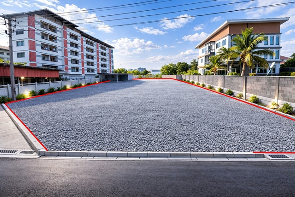 DonMueang Airport area. Land for rent on main road LamLukKa Khlong2 near BTS KhukKhot. 45 meters fro – รูปที่ 2