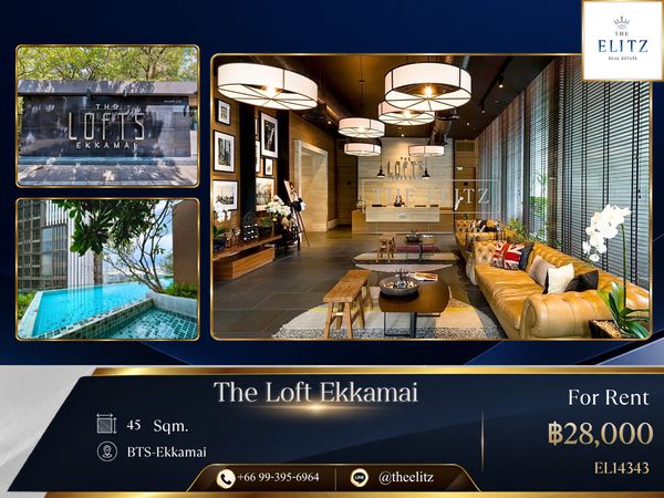 ✨ Loft-Style Luxury Living just Steps from BTS Ekkamai | Soaring High Ceiling & Supreme Privacy - Surrounded by Lifestyle Malls ✨