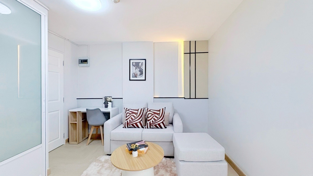 <<LPN Condo Town Bodindecha-Ramkhamhaeng>> Ramkhamhaeng must be here only!? Near MRT Lat Phrao 83, just 5 minutes, 10 minutes to The Mall Bangkapi, next to Bodindecha School, fully furnished, at this price there is only one room.