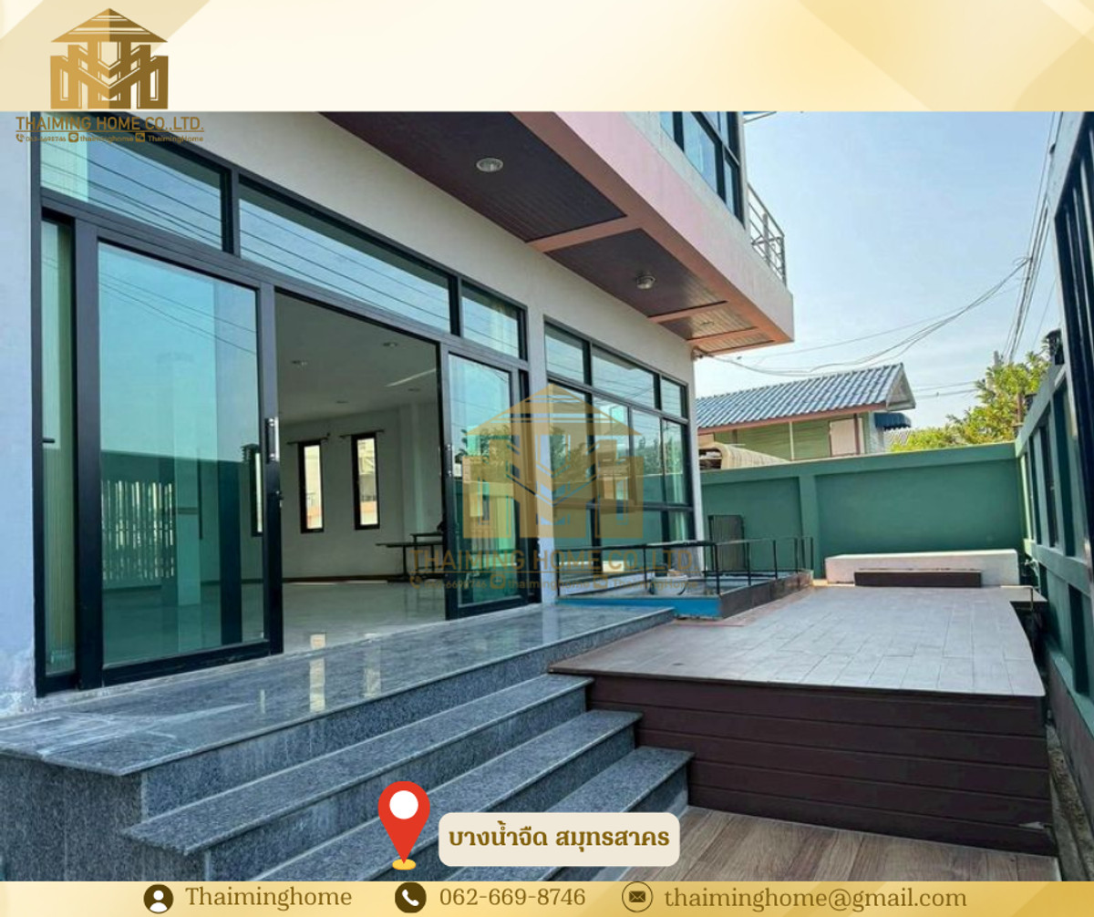 ขาย/ให้เช่า โกดังสินค้าพร้อมออฟฟิศ ขนาด286.4ตรว. บางน้ำจืด สมุทรสาคร – รูปที่ 2