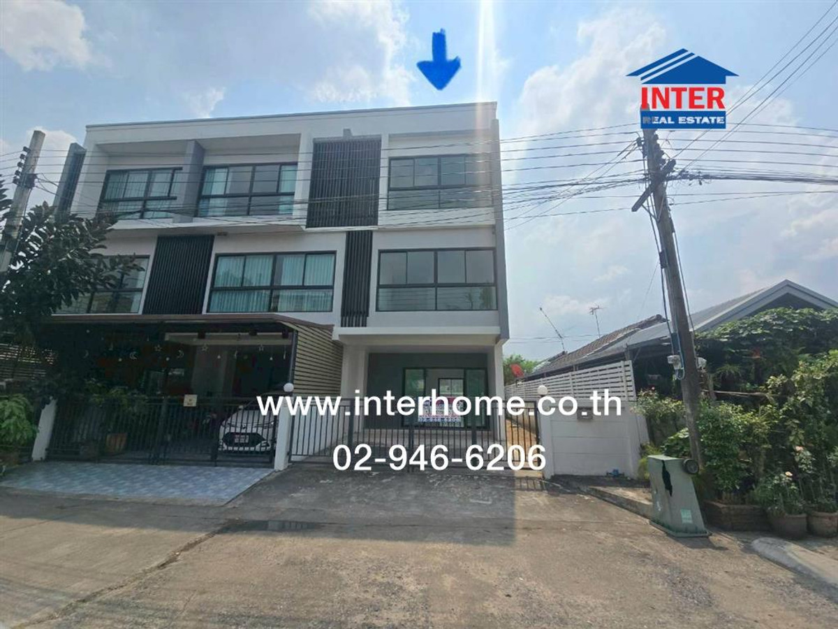 Townhouse, 3 floors, 29 sq m. Townhouse near Weena Nursery, Soi Khubon 27, Soi 19, Ramindra Road, Khubon Road, Bang Khen District, Bangkok.