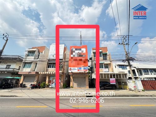 อาคารพาณิชย์ 3 ชั้น 33 ตร.ว. ซอยบางแวก (จรัญ13) ถนนกาญจนาภิเษก ถนนพุทธมณฑลสาย 1 ตรงข้ามหมู่บ้านสิรินพาร์ค เขตบางแค กรุงเทพมหานคร